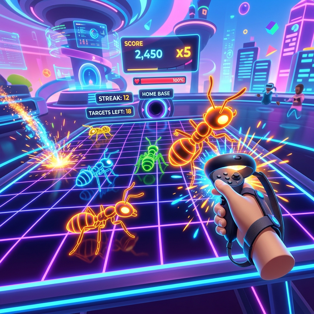 VR Ant Smash Game